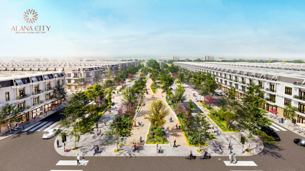 Công viên cây xanh trong Alana City, tạo không gian sống trong lành cho cư dân
